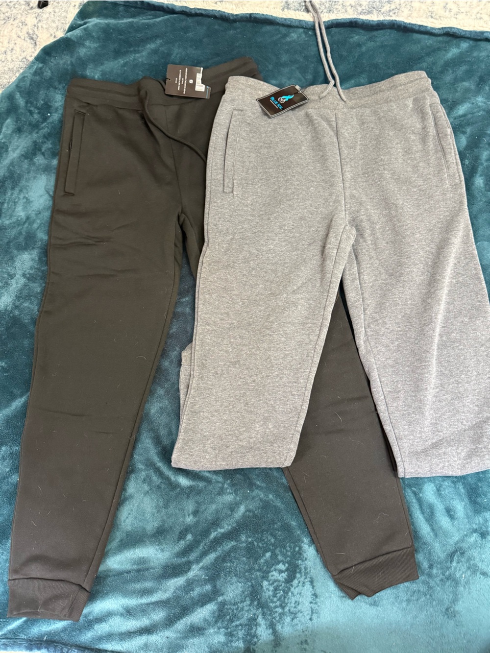 Cozy Jogger Pants - Gray and Black (S)